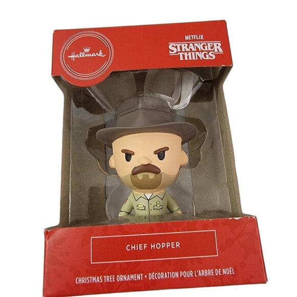 HALLMARK Netflix Stranger Things CHIEF HOPPER Christmas Holiday Ornament - NEW - Picture 7 of 13